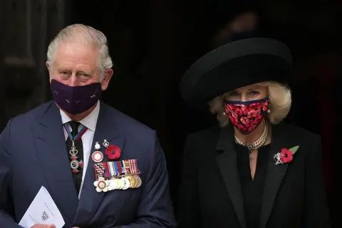 Aaron Chown / PA Wire The Prince of Wales and the Duchess of Cornwall leave Westminster Abbey in London