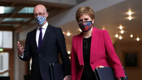 Getty Images Swinney and Sturgeon