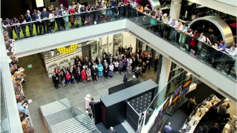 The Queen opening Media City