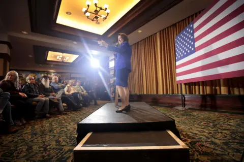 Getty Images Amy Klobuchar in Iowa