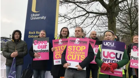 BBC Protest at Magee