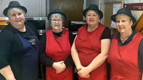 Paula Thomas worked at the bakery 43 years, Denise Walters 22 years, Sandra Morgan 19 years, Debbie Roberts 4 years