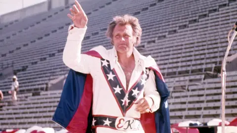 Getty Images Archive photo of Evel Knievel circa 1976