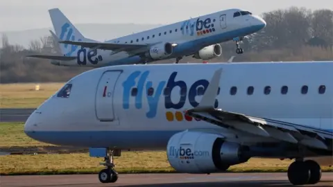 Reuters Two Flybe Embraer aircraft