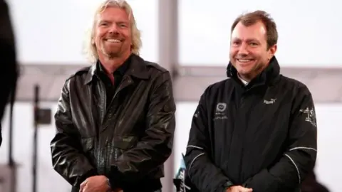 Will Whitehorn Richard Branson and Will Whitehorn
