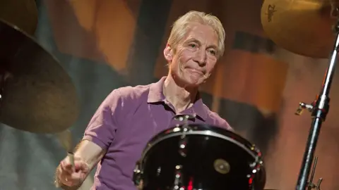 Getty Images Rolling Stones drummer Charlie Watts pictured in 2011
