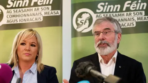 AFP/Getty Images Michelle O'Neill and Gerry Adams