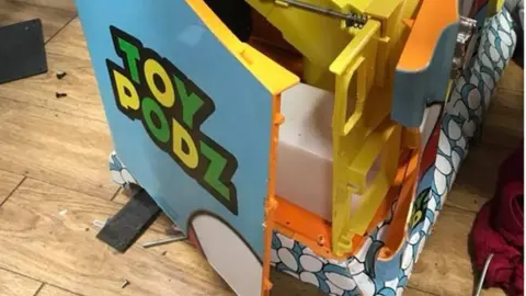 PA Chilwell Nottinghamshire Matalan girl stuck vending machine