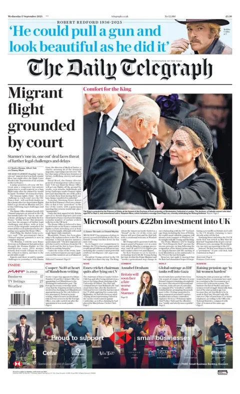 "A valuable migrant flight by court" Read the title on the front page
