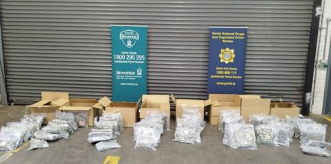 Herbal cannabis found during a joint forces operation in Dublin