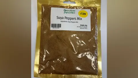 A bag of Suya Peppers Mix