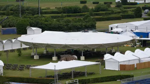 Royal Ascot Shelters of different sizes can be seen at Royal Ascot, paced next to the race track