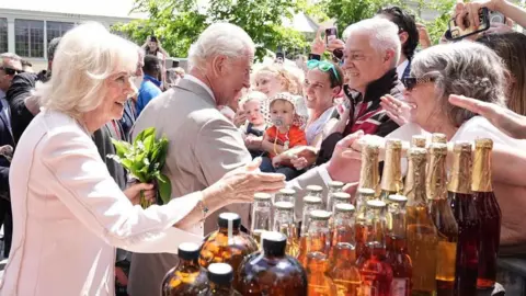 PA Media King Charles III and Queen Camilla meet wellwishers during a visit to a community event at Lansdowne Park in Ottawa, showcasing cultural heritage and diversity of Canada, as part of their two-day visit to Canada.