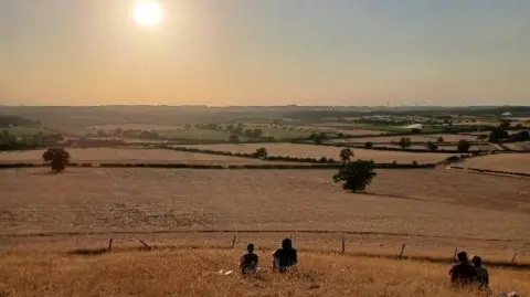 Foxy People gathered to watch the solar eclipse