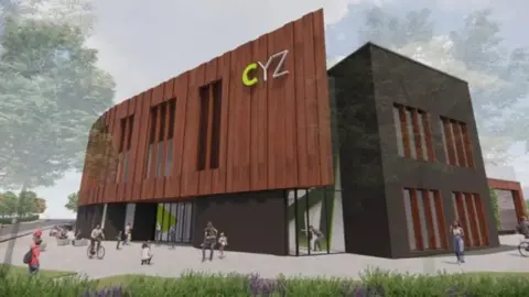 A CGI image of the youth zone in Crewe