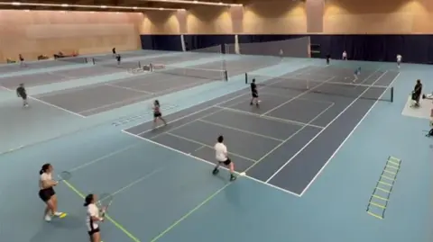  Tennis players at Lee Valley Hockey and Tennis Centre
