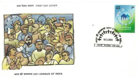 Vikas Kumar Issued to mark India’s 2001 census, this commemorative stamp featured a family of four beneath the slogan “People Oriented”. The first day cover celebrated India’s diversity with a colourful crowd scene, while its cancellation mark showed men, women and children holding hands in a semi-circle — a symbolic portrait of a nation counting itself.