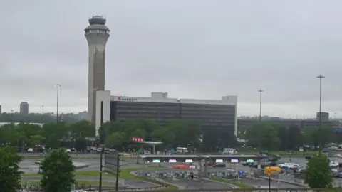 Air traffic control tower at Newark airport
