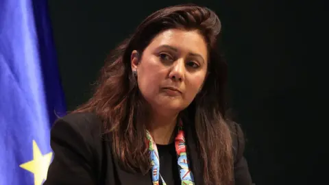 Getty Images Wealden MP Nusrat Ghani at the Ukraine Recovery Conference in Berlin, Germany, on Tuesday, June 11, 2024. 
