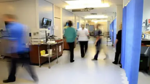 Medical staff in a hospital ward 