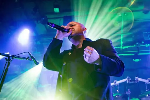 Getty Images David Draiman of Disturbed performs at The Fillmore on March 16, 2016 in San Francisco, California