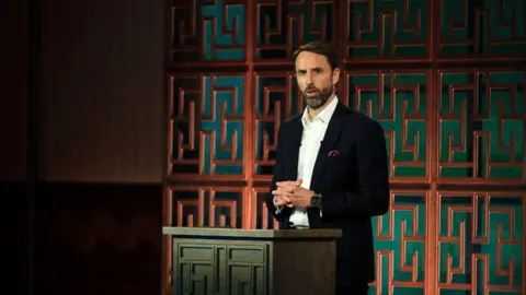 BBC Sir Gareth Southgate speaking at this year's Dimbleby Lecture