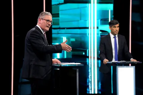 ITV/Reuters Sir Keir Starmer (left) and Rishi Sunak