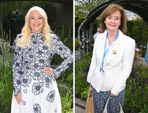 Getty Images Vanessa Feltz (L) and Cherie Blair (R) attend the chelsea flower show, May 2026