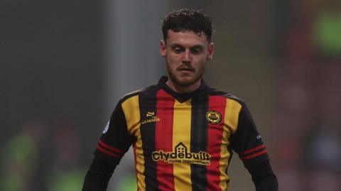 Jack McMillan on the pitch for Partick Thistle