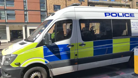 A Metropolitan Police van