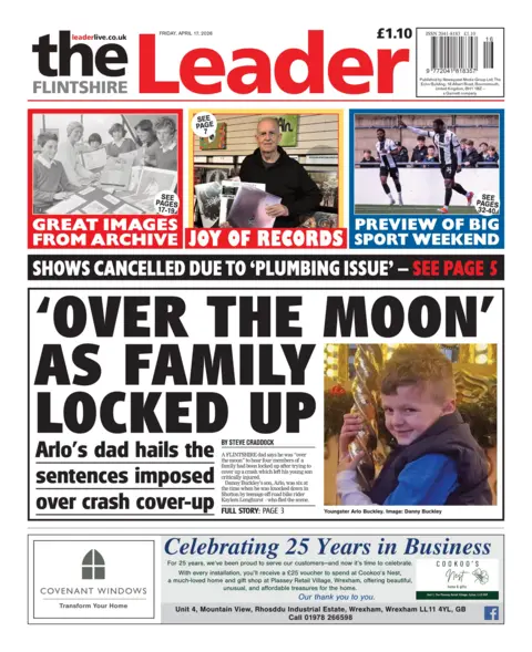 Flintshire Leader Flintshire Leader front page