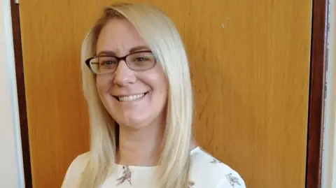 SUFFOLK LIBRARIES Project leader with blond hair and glasses