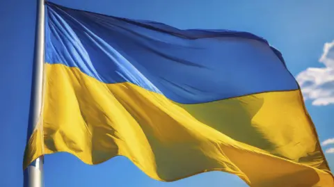 Ukrainian flag.