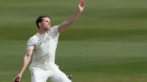 Matt Milnes in action for Kent