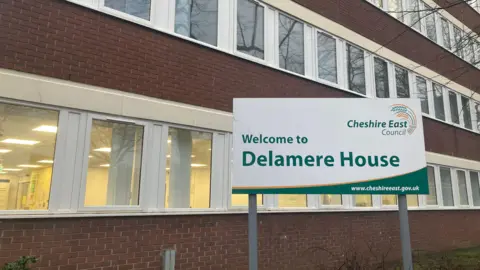 A view of Delamere House in Crewe, Cheshire East Council's headquarters