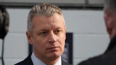 Shaun Whitmore/BBC A head and shoulders image of Luke Pollard. 