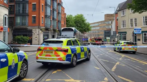 Police in Nottingham city centre