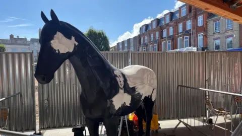 Andrew Turner/BBC Images painted on a fibreglass horse