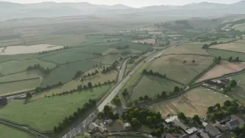 An artist's impression of the new road