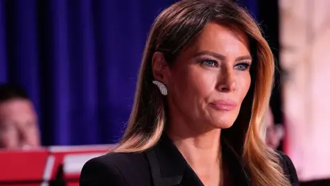 Melania Trump attends the annual White House Correspondents' Association dinner at a hotel in Washington DC
