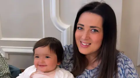 Family photo Emily Bhogal and her daughter Aurelia
