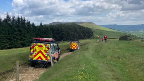 Edale MRT Mountain rescue vehicles