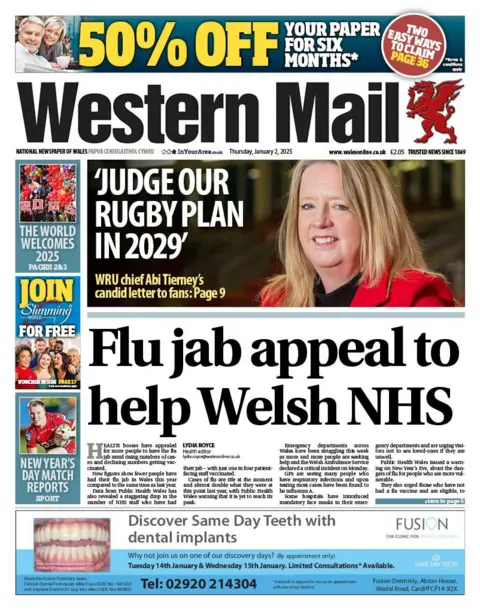 Western Mail Western Mail front page