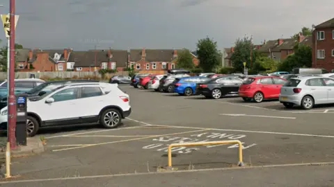 Google Google street view of car park in Ilkeston in Derbyshire