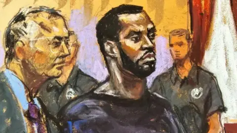 Getty Images Sean Combs tribunal  sketch