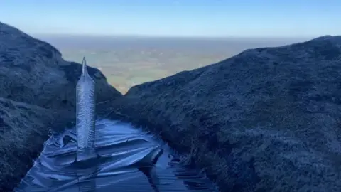 Kayla Ann Newton An ice spike on a mountain in Derbyshire