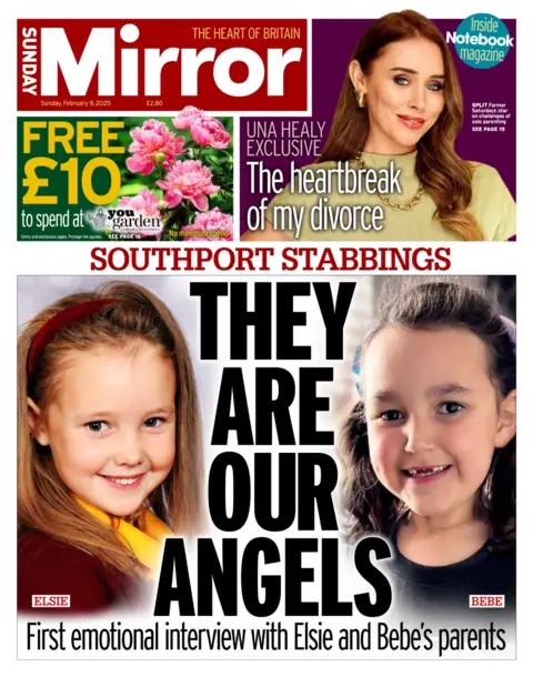 Sunday mirror newspaper front page