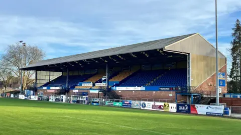 The Walks stadium where King's Lynn Town play and train.