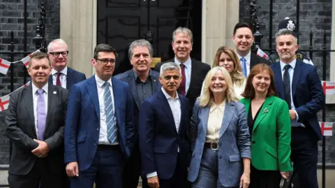 Reuters Metro Mayors meet with British PM Keir Starmer at Downing Street