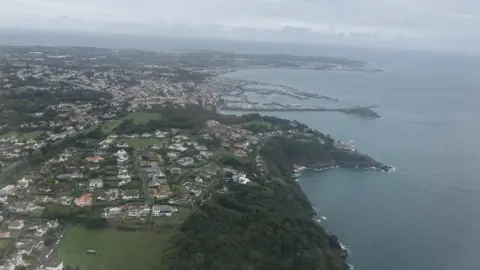 BBC Aerial view of Guernsey